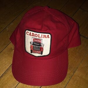 Carolina Red Baseball Cap with Truck Patch